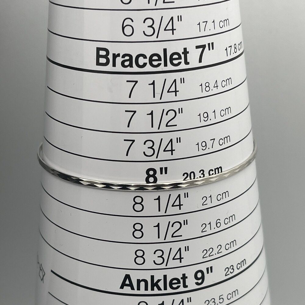 Vintage 835 Silver Bangle Stacking Bracelet Set 8… - image 3